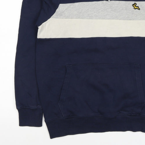 F&F Men’s Multicoloured M 1/4 Zip Colour Block Deer Sweatshirt