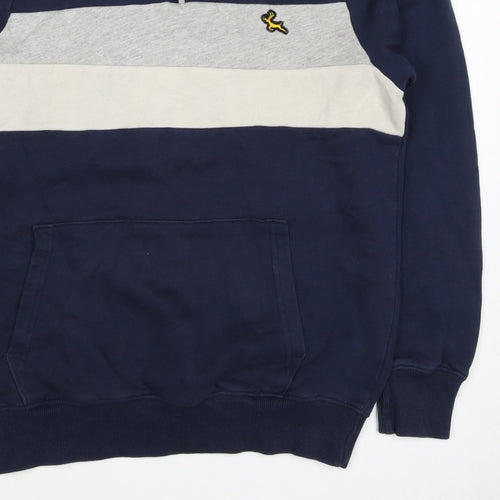 F&F Men’s Multicoloured M 1/4 Zip Colour Block Deer Sweatshirt