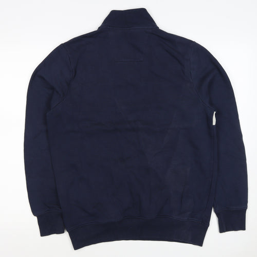 F&F Men’s Multicoloured M 1/4 Zip Colour Block Deer Sweatshirt