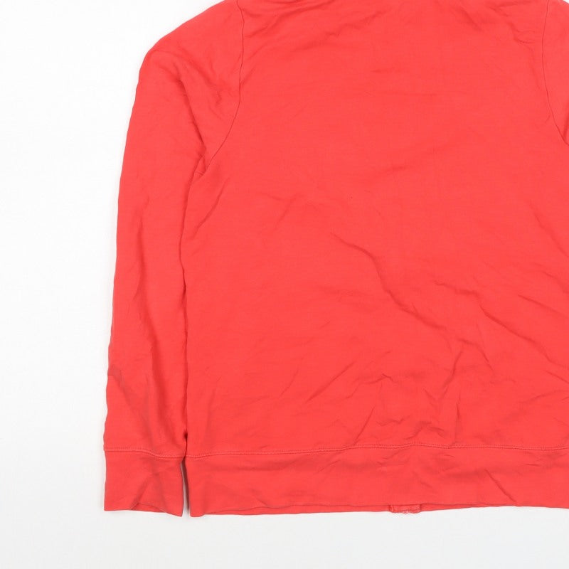M&S Goodmove Women’s Red Size 8 Full Zip Hooded Sports Hoodie