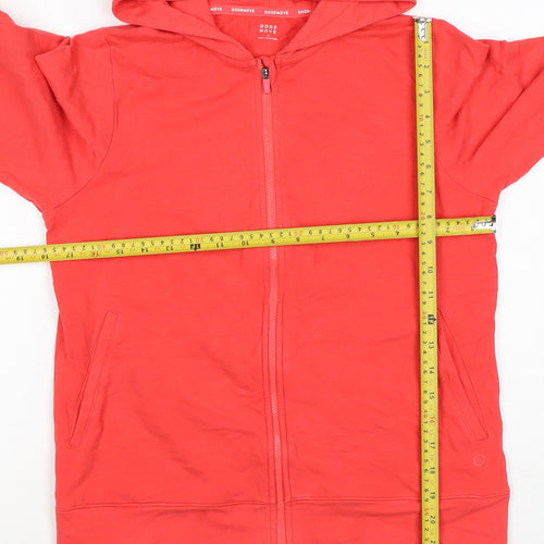 M&S Goodmove Women’s Red Size 8 Full Zip Hooded Sports Hoodie
