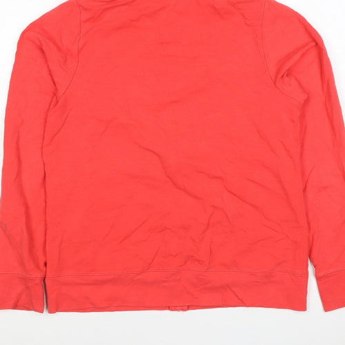 M&S Goodmove Women’s Red Size 8 Full Zip Hooded Sports Hoodie