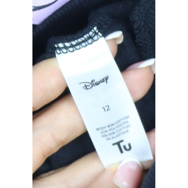 Additional view of Disney TU Women’s Black UK 12 Pullover Sweatshirt Sequin Villains