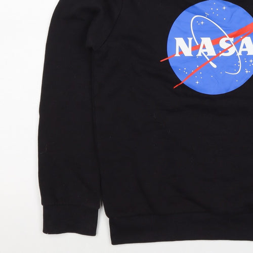 Marks and Spencer Boys Black NASA Graphic Pullover Sweatshirt 11-12 Years