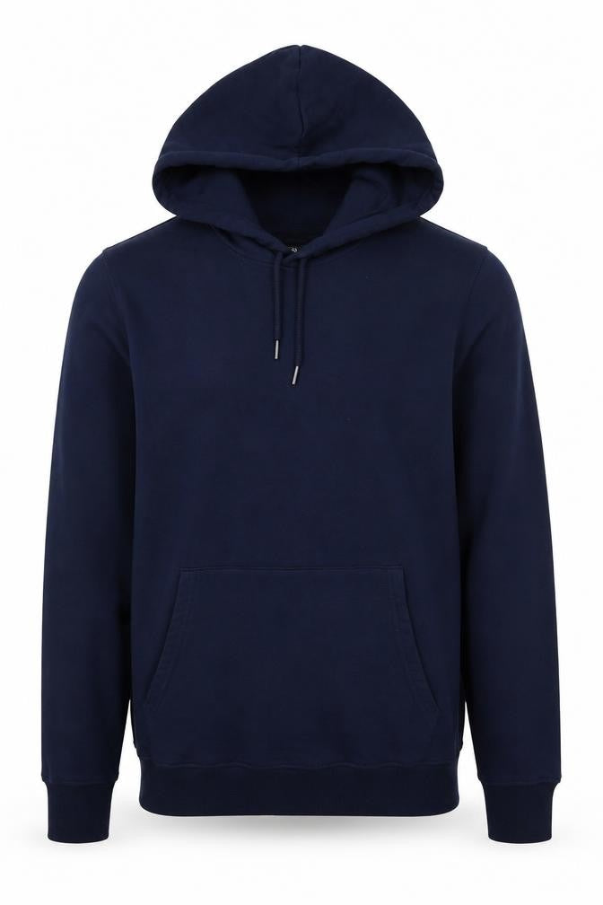 Jacamo Men’s Blue L Pullover Hoodie Cotton Blend Kangaroo Pocket