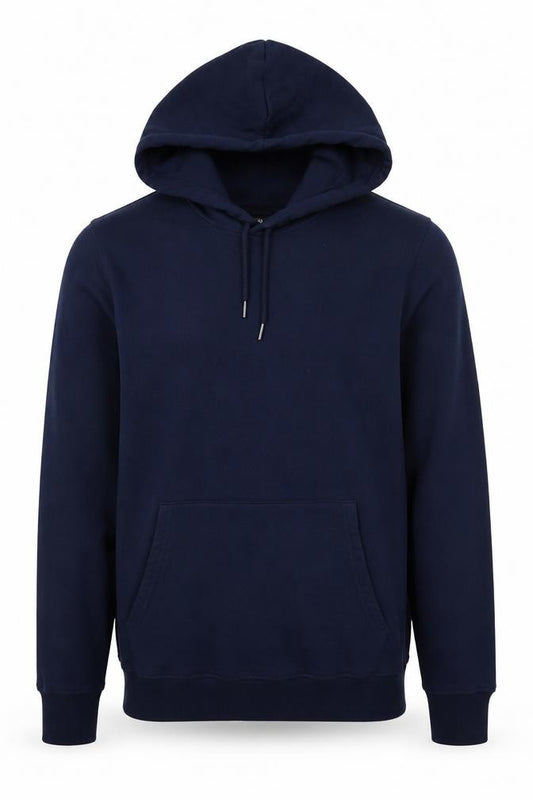 Jacamo Men’s Blue L Pullover Hoodie Cotton Blend Kangaroo Pocket