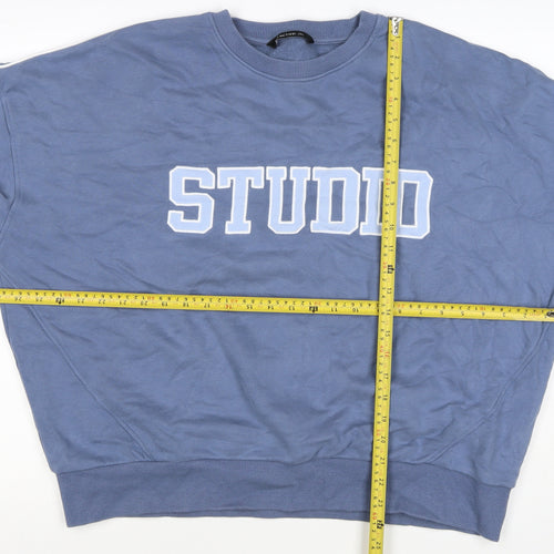 Active UK Women’s Blue Studio Graphic Crew Neck Sweatshirt L