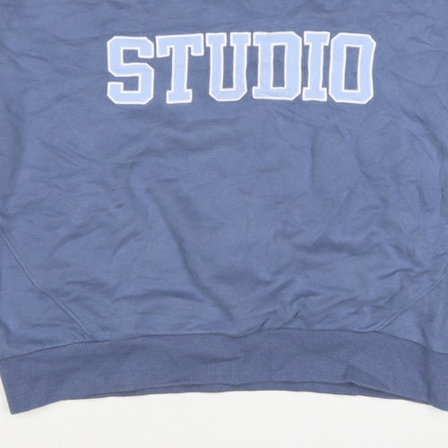 Active UK Women’s Blue Studio Graphic Crew Neck Sweatshirt L