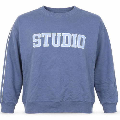 Active UK Women’s Blue Studio Graphic Crew Neck Sweatshirt L