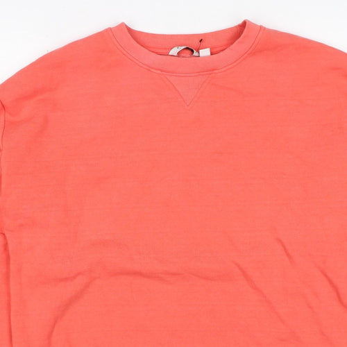 b.young Women’s Pink S Pullover Sweatshirt Balloon Sleeve