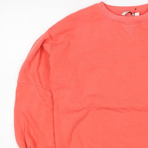 b.young Women’s Pink S Pullover Sweatshirt Balloon Sleeve