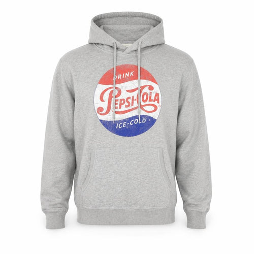 H&M L.O.G.G. Men Grey L Pepsi-Cola Graphic Pullover Hoodie
