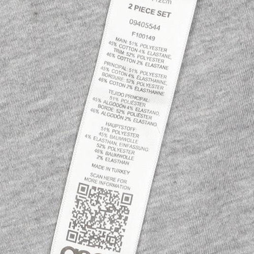 ASOS Men Grey XL Crew Neck Pullover Cotton Blend Sweatshirt