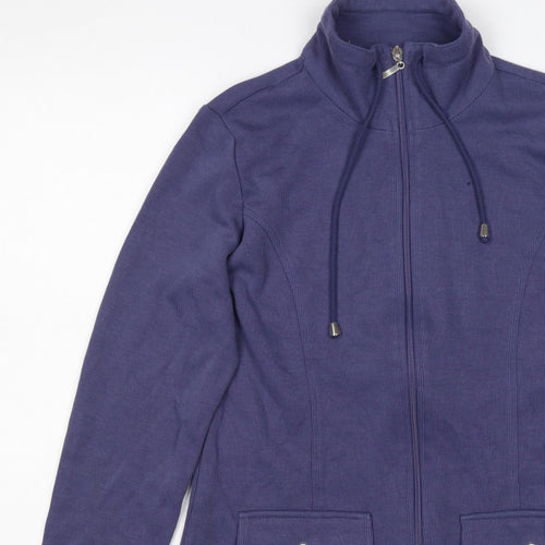 Damart Women’s Purple S Full Zip High Neck Sweatshirt Jacket