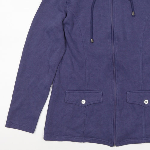 Damart Women’s Purple S Full Zip High Neck Sweatshirt Jacket
