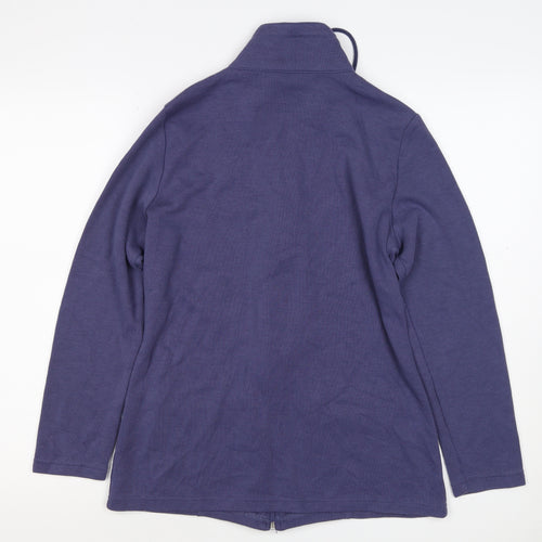 Damart Women’s Purple S Full Zip High Neck Sweatshirt Jacket