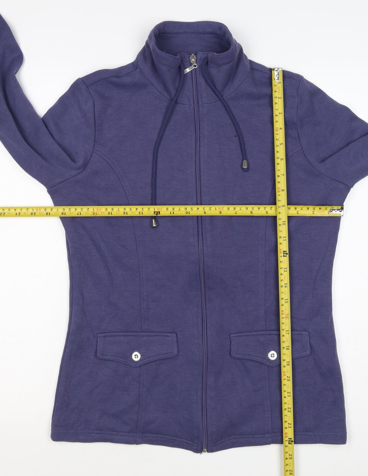 Damart Women’s Purple S Full Zip High Neck Sweatshirt Jacket