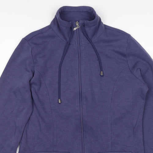Damart Women’s Purple S Full Zip High Neck Sweatshirt Jacket