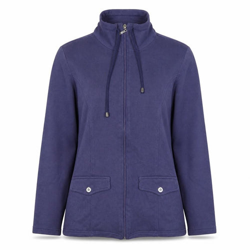 Damart Women’s Purple S Full Zip High Neck Sweatshirt Jacket