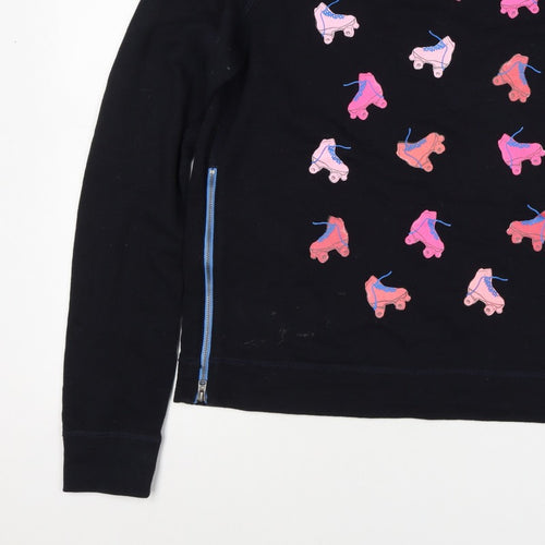 Hollister Women’s Black L Roller Skate Graphic Raglan Sweatshirt