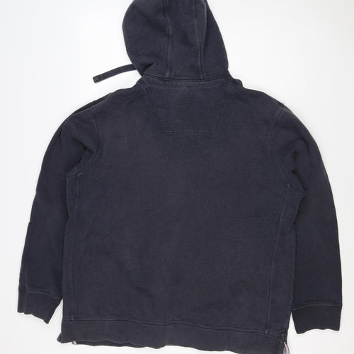 Boston Crew Men’s Black XL 1/4 Zip Pullover Hoodie Pockets