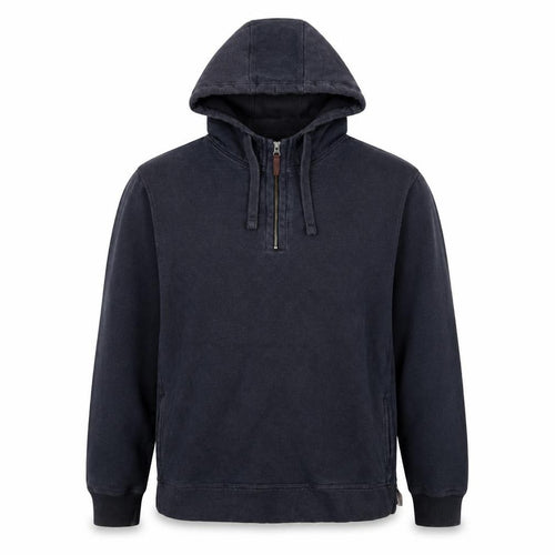 Boston Crew Men’s Black XL 1/4 Zip Pullover Hoodie Pockets