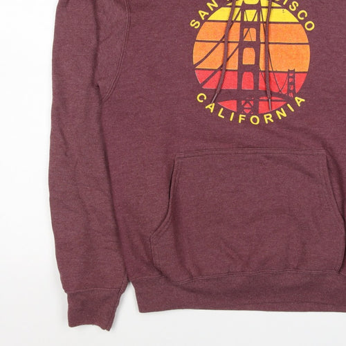 Port & Company Men’s Purple S Pullover Hoodie San Francisco Graphic