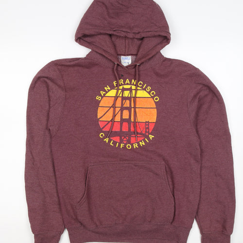 Port & Company Men’s Purple S Pullover Hoodie San Francisco Graphic