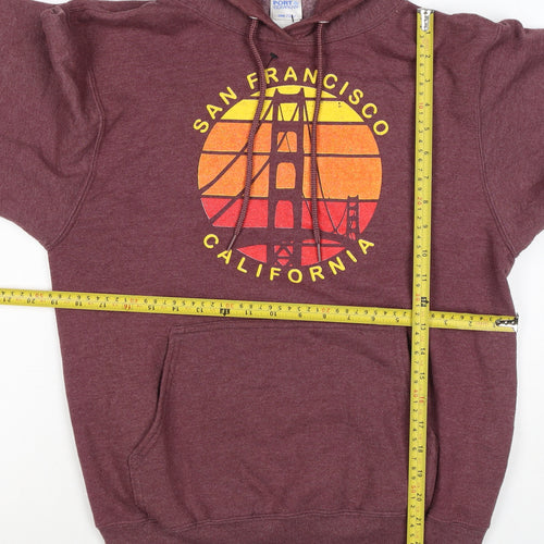 Port & Company Men’s Purple S Pullover Hoodie San Francisco Graphic