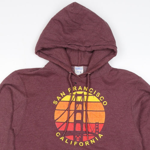 Port & Company Men’s Purple S Pullover Hoodie San Francisco Graphic