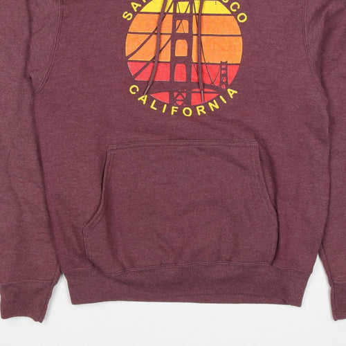 Port & Company Men’s Purple S Pullover Hoodie San Francisco Graphic