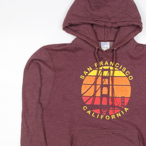 Port & Company Men’s Purple S Pullover Hoodie San Francisco Graphic