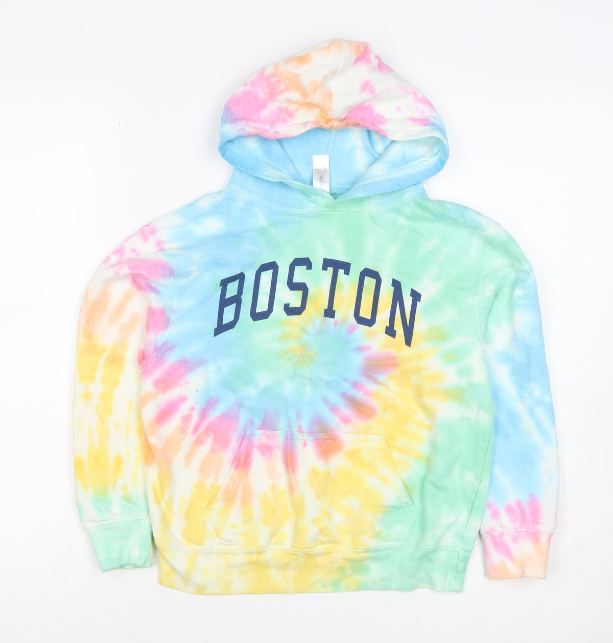 Back view of Ocean Beach Company girls’ multicoloured s boston tie dye pullover hoodie