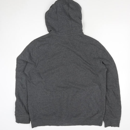 Firetrap Men's Grey 2XL Pullover Logo Fleece Lined Hoodie
