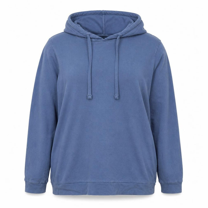 Avenue Women’s Blue Hooded Pullover Sweatshirt UK 18 Plus Cotton