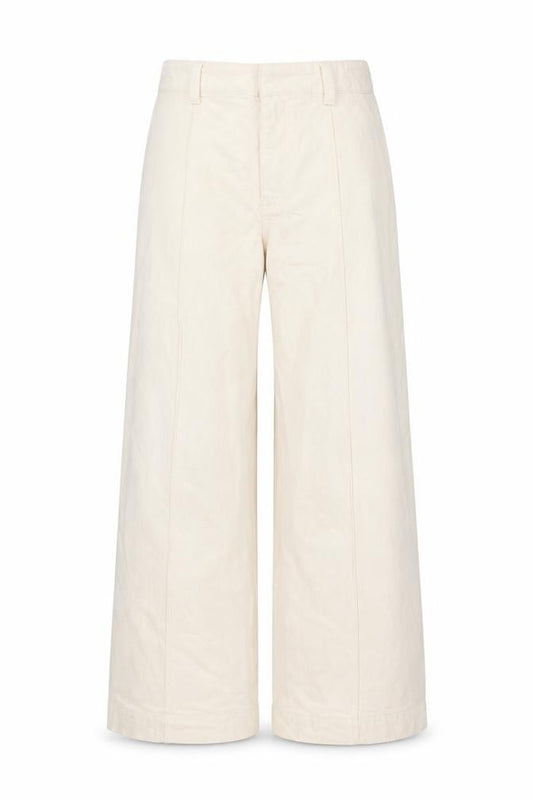 Marks & Spencer Women’s Ivory Wide-Leg Jeans UK 14 Regular Cotton Stretch