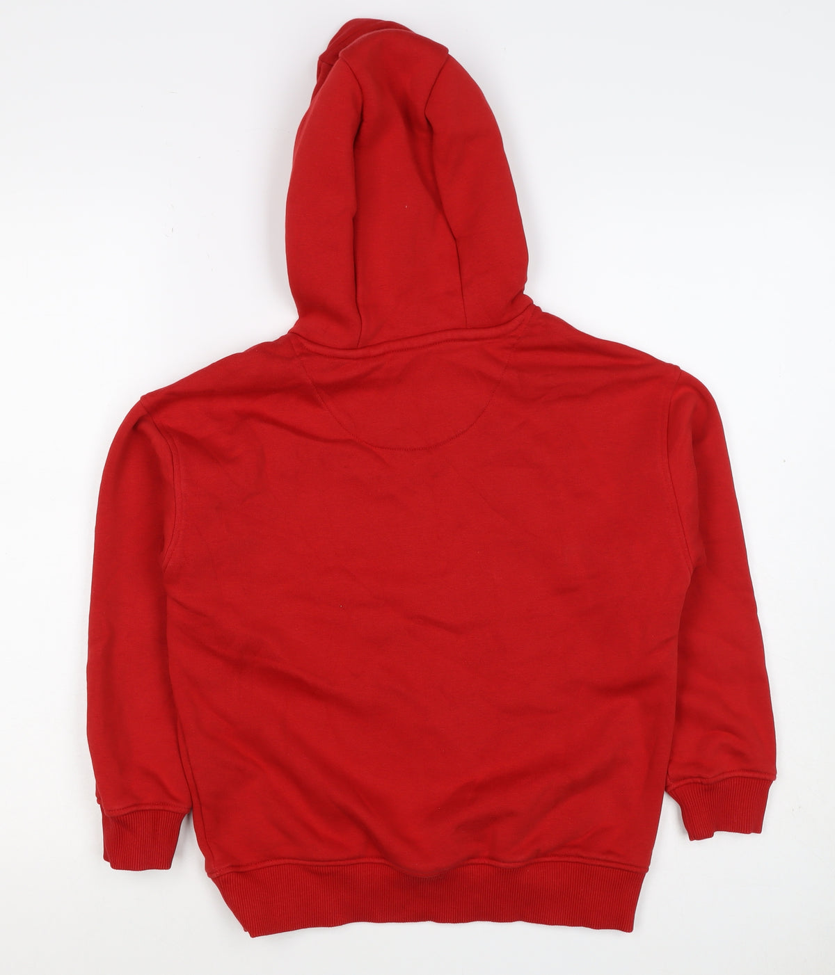 F&F Boys Red 9-10 Years Pullover Hoodie Reindeer Football Graphic