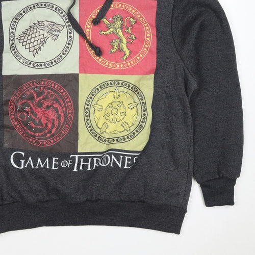Game of Thrones Women’s Grey Size 16 Graphic Pullover Hoodie