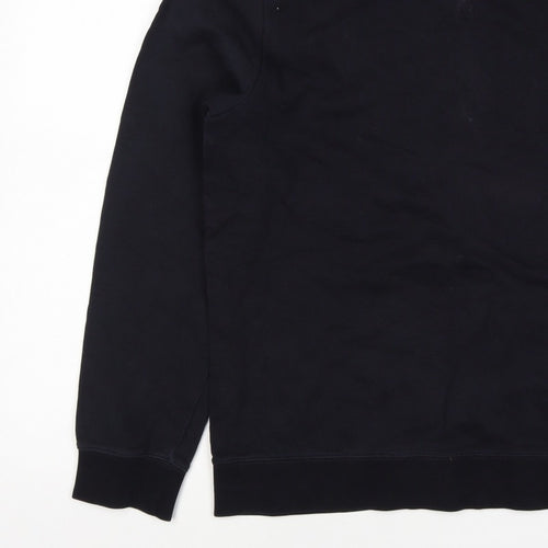 COS Men’s Black L Crew Neck Pullover Cotton Sweatshirt Long Sleeve