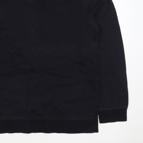 COS Men’s Black L Crew Neck Pullover Cotton Sweatshirt Long Sleeve