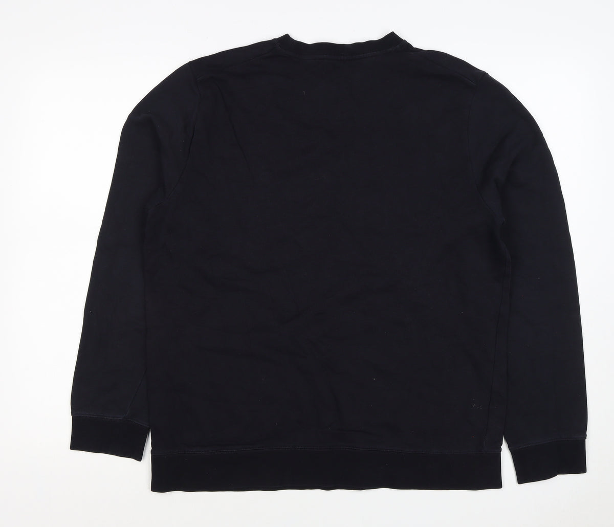 COS Men’s Black L Crew Neck Pullover Cotton Sweatshirt Long Sleeve