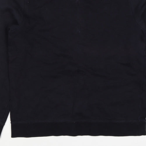 COS Men’s Black L Crew Neck Pullover Cotton Sweatshirt Long Sleeve
