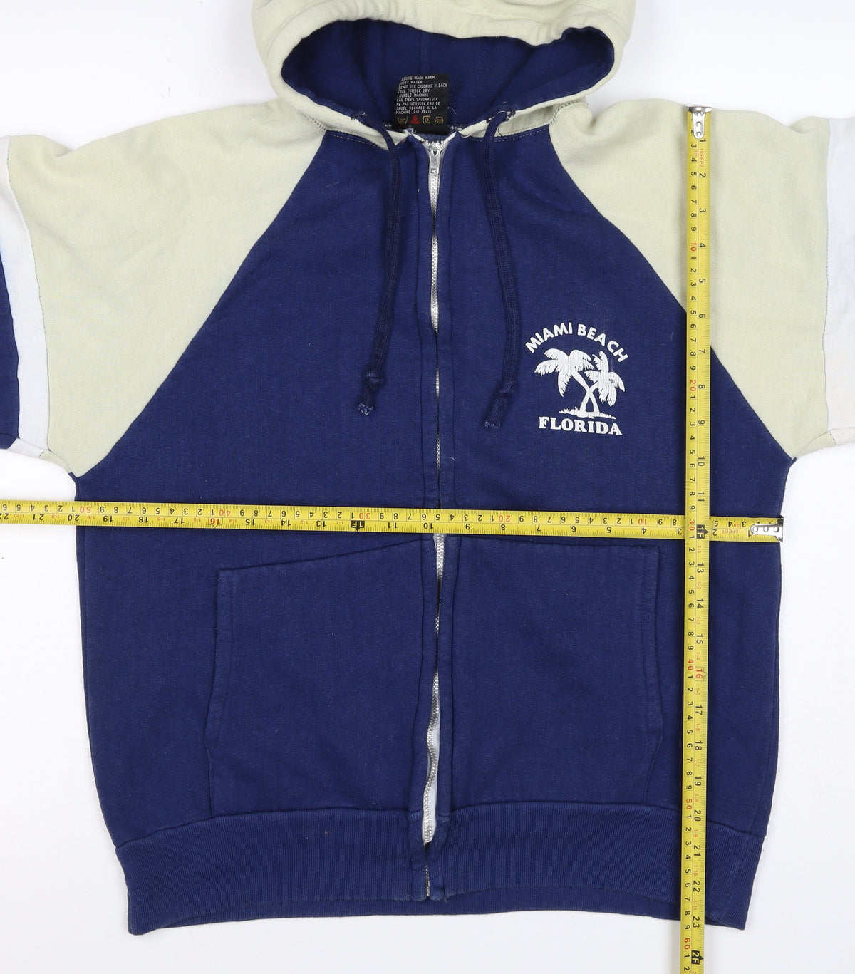 Fruit of the Loom Women’s Blue M Full Zip Miami Beach Hoodie