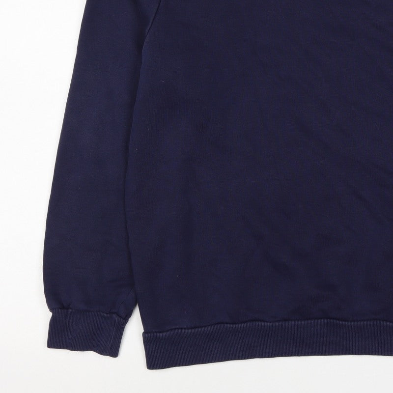 Additional view of Puma Men’s Blue M Crew Neck Logo Pullover Sweatshirt Sports