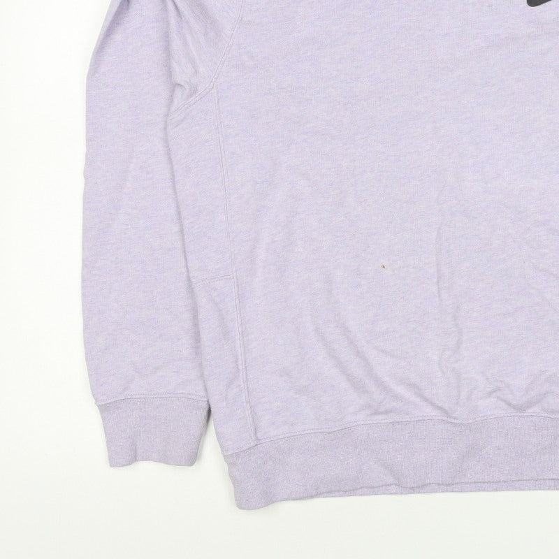 Nike Women’s Purple S Logo Crew Neck Raglan Sweatshirt