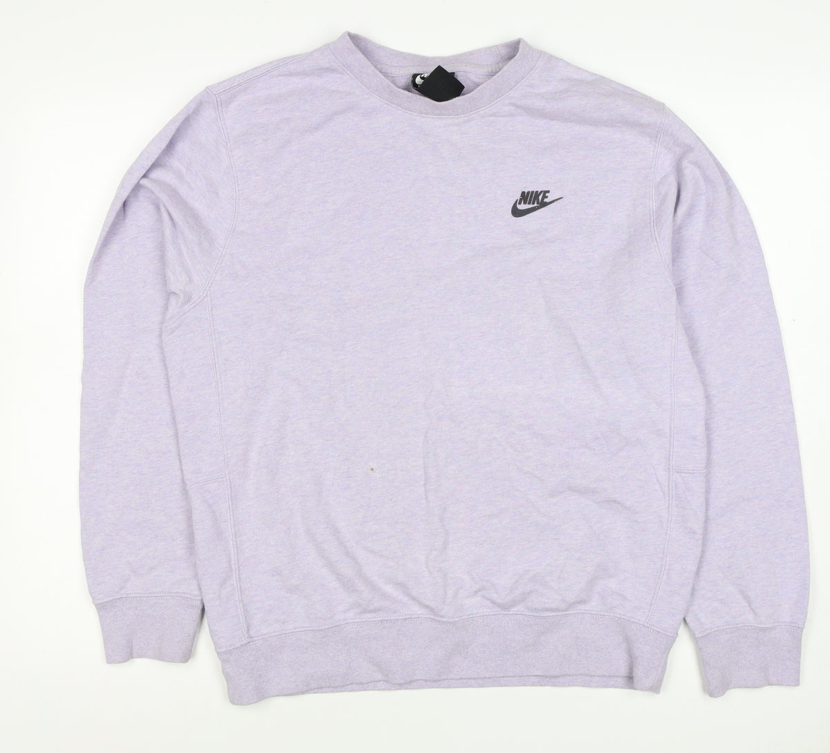 Nike Women’s Purple S Logo Crew Neck Raglan Sweatshirt