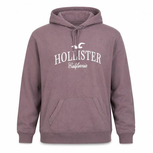 Hollister Men’s Purple XL Pullover Hoodie Embroidered Logo California