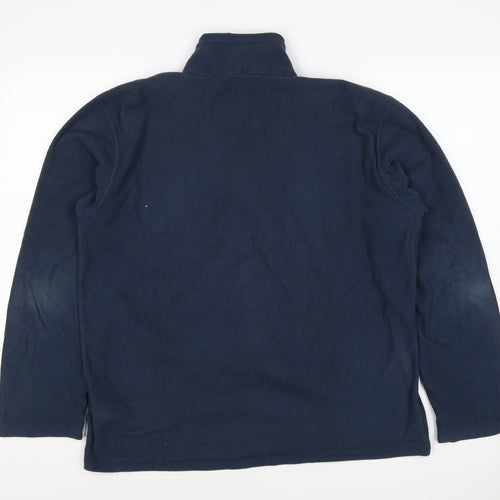 The North Face Men's Blue L 1/4 Zip Fleece Pullover Sweatshirt