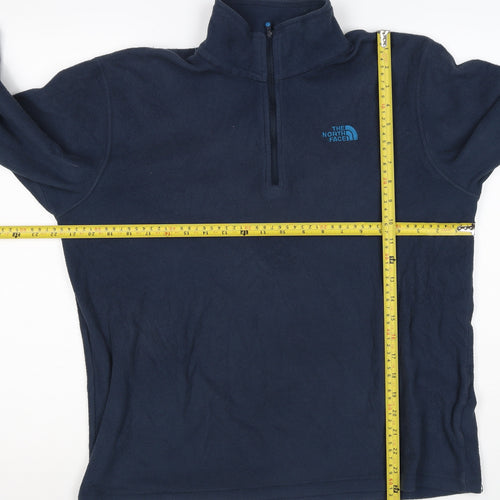 The North Face Men's Blue L 1/4 Zip Fleece Pullover Sweatshirt