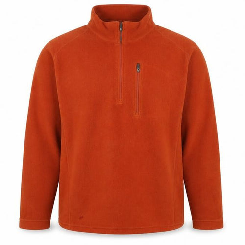 L.L.Bean Men’s Orange L 1/4 Zip Fleece Pullover Sweatshirt